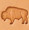 mini 2d 3d leather stamp bison