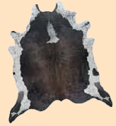 Exotic hair on cowhide, cowhide rug hair-on cow hide