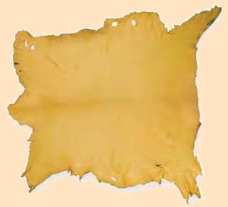 gold elk hide, elkskin, elk leather