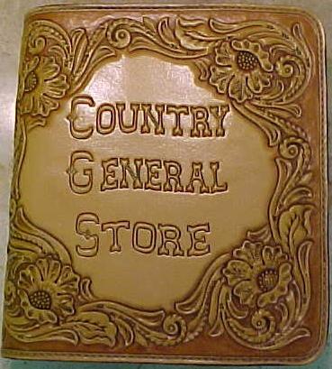 Custom Leather Guestbook for the Country General Store in Van Nuys, CA. 