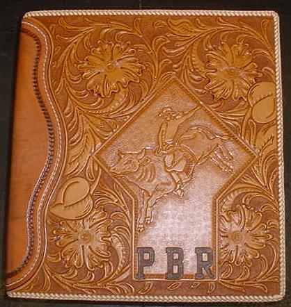 Custom Leather Notebook with Western Floral Design Handcrafted for PBR