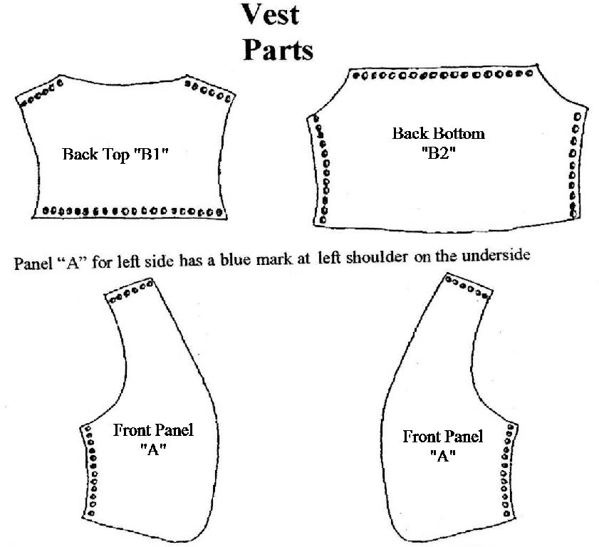 suede vest kit parts, yguide vest parts