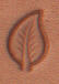 leather working tool - leaf stamp
